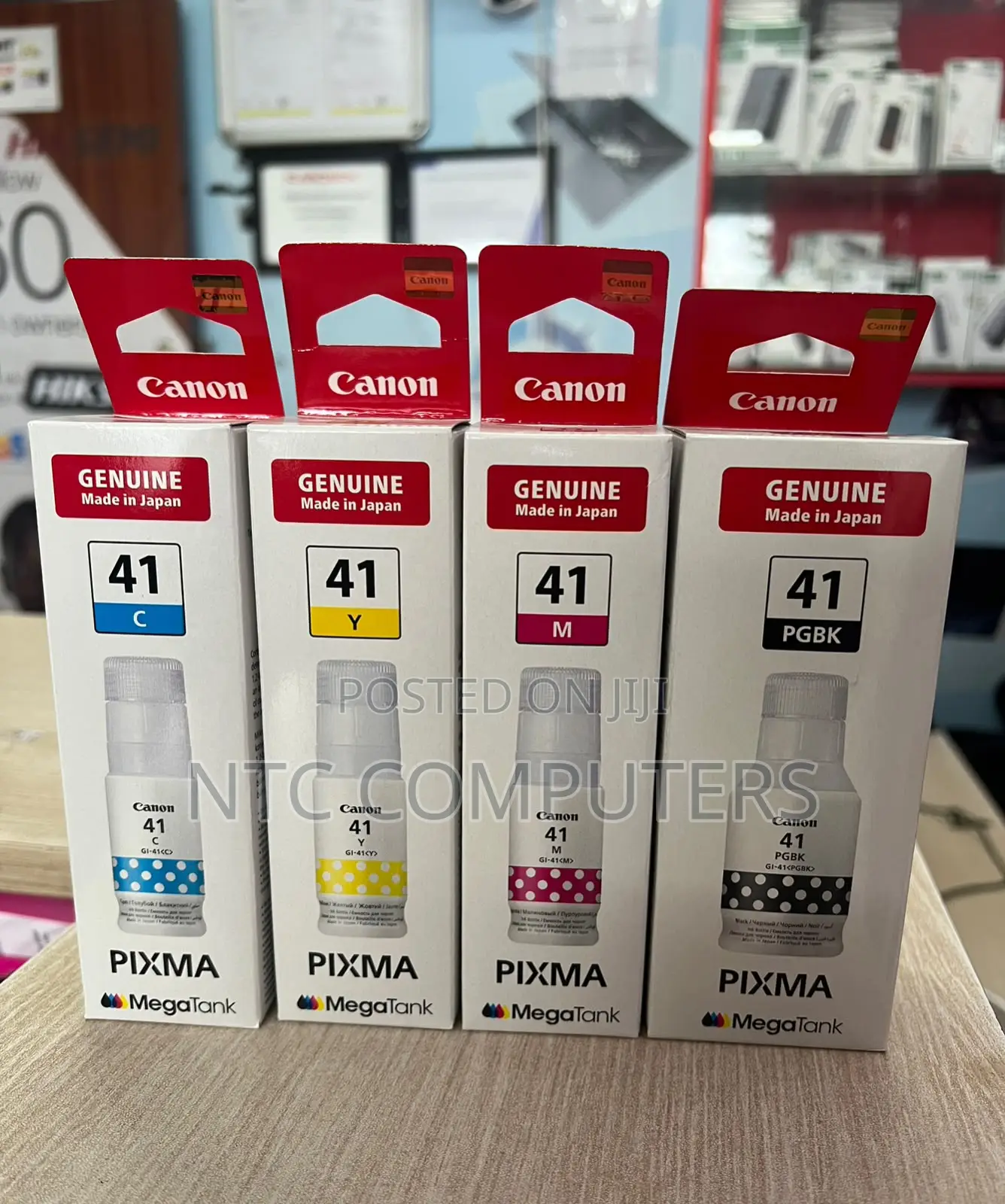 Canon Ink GI-41 Black,Cyan ,Magenta and Yellow Inks