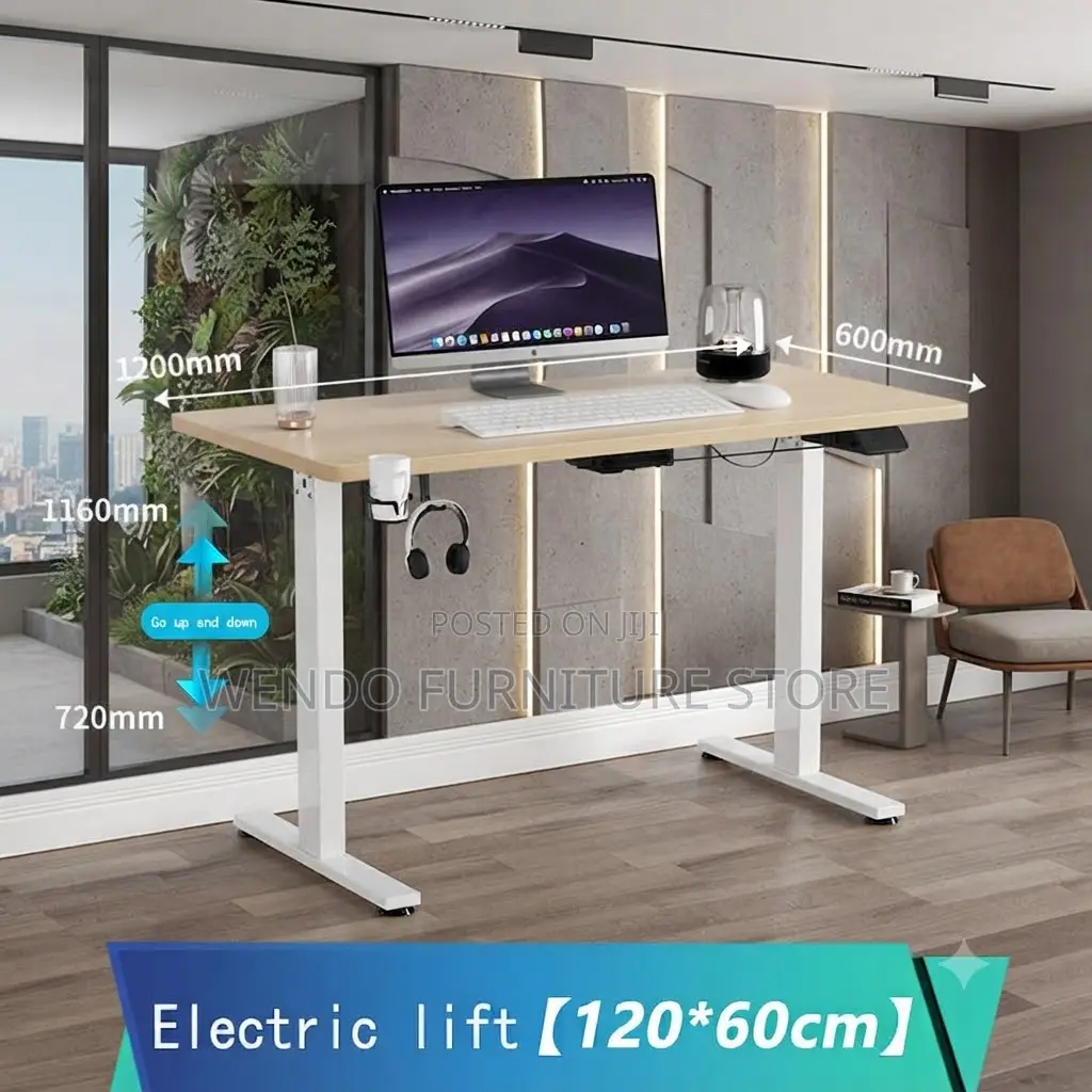 Office Desk; 1.6M Home Office Ergonomic Height Reclining Desk