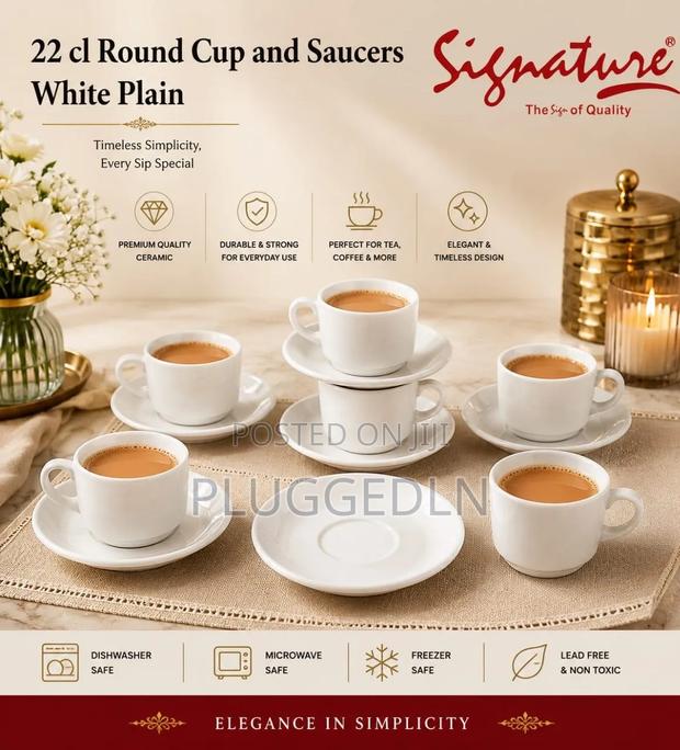Signature Cup and Saucer 6 Sets in Box