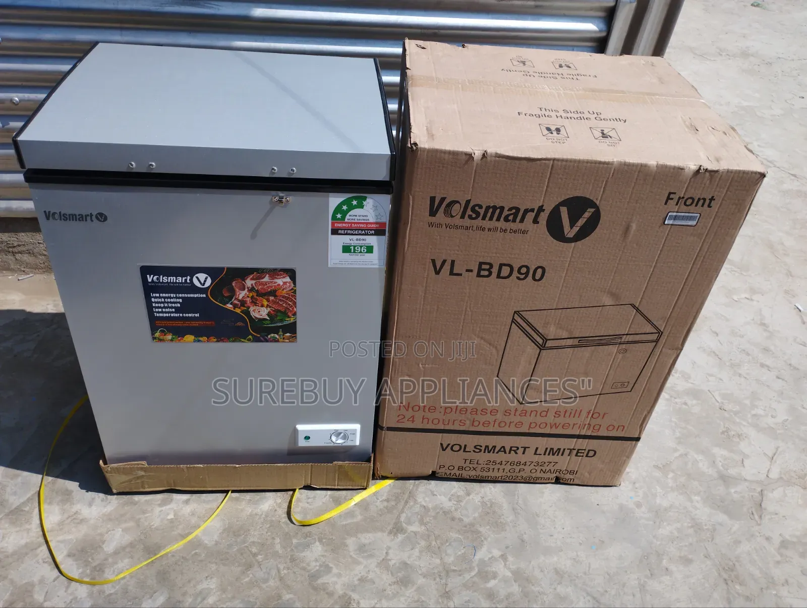 Volsmart 90l Deep Freezer - 3-Star Rating, Spacious Storage