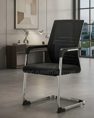 Office Chairs; High Back Ergonomic Office Visitors Chair With Sled Leg