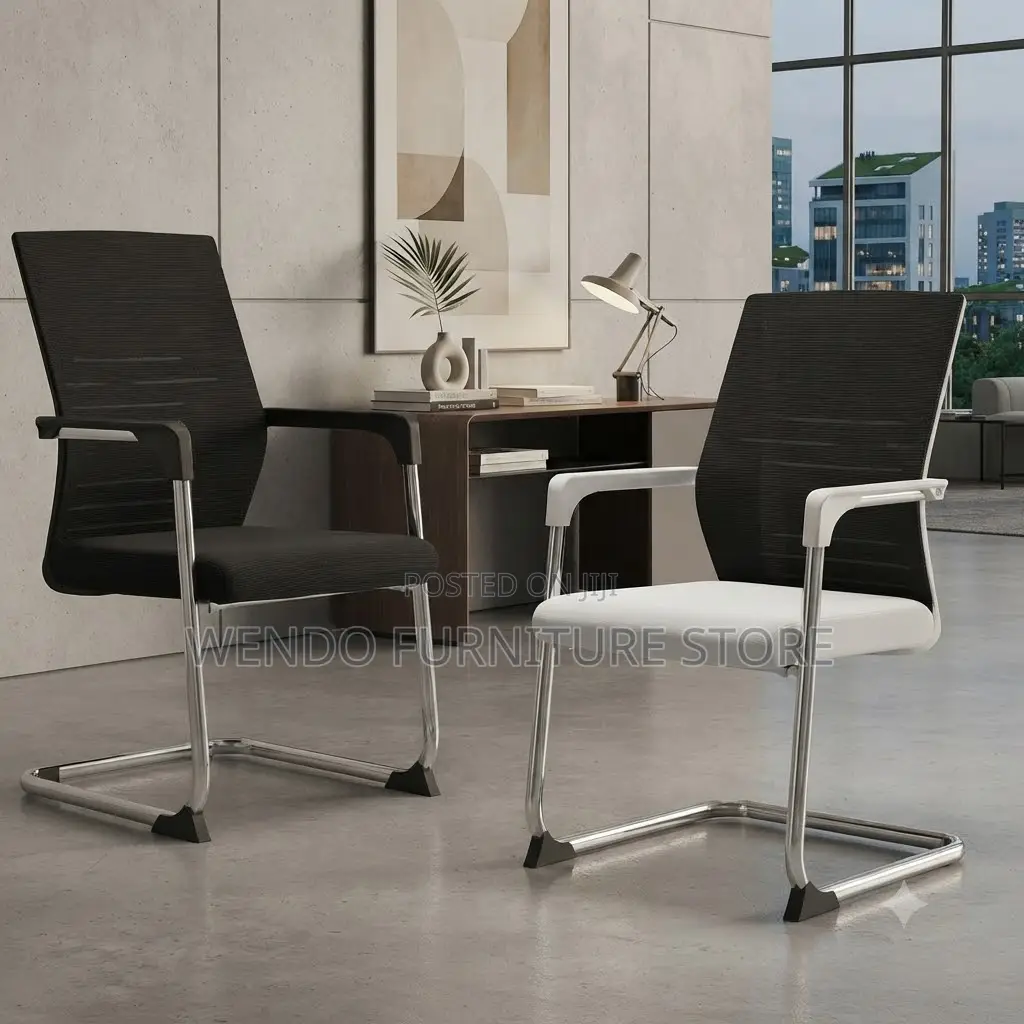 Office Chairs; High Back Ergonomic Office Visitors Chair With Sled Leg