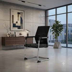 Office Chairs; High Back Ergonomic Office Visitors Chair With Sled Leg