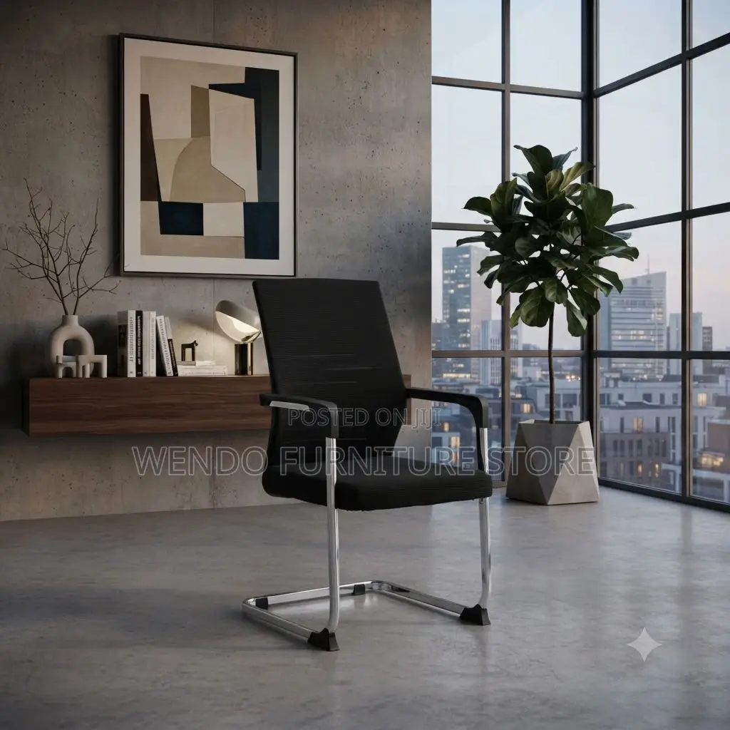 Office Chairs; High Back Ergonomic Office Visitors Chair With Sled Leg