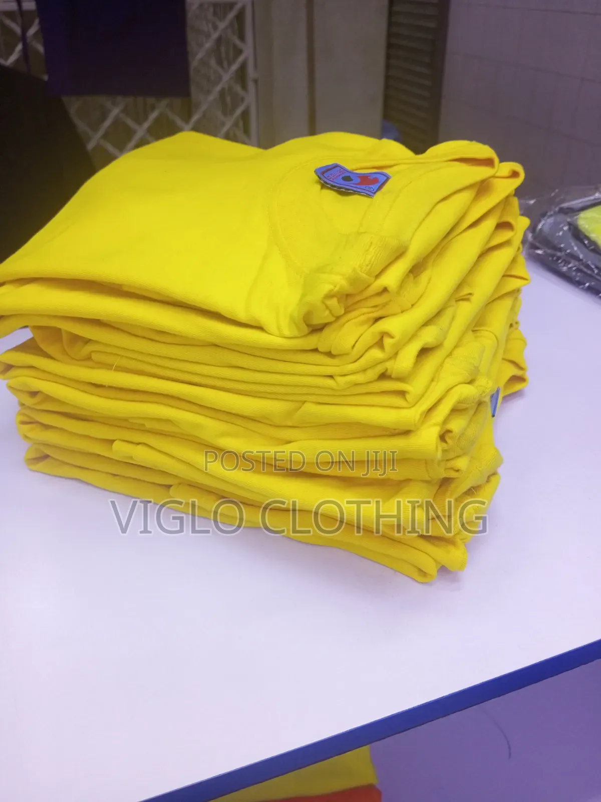 Yellow Roundnecks Locally Manufactured in Wholesale and Single Orders