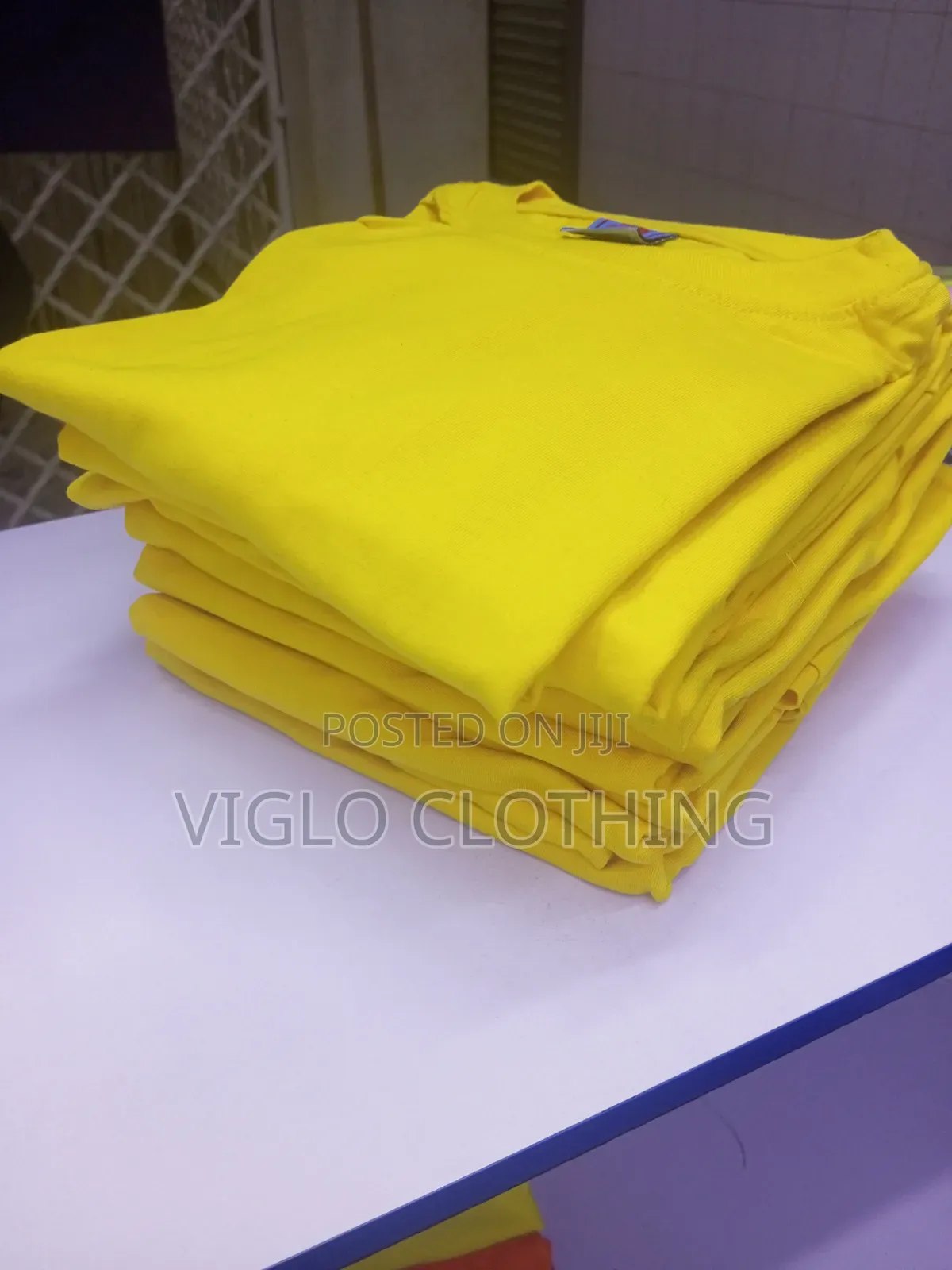Yellow Roundnecks Locally Manufactured in Wholesale and Single Orders