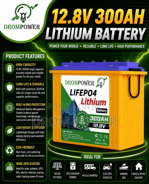 Lithium Battery 12.8v 300ah - thumbnail 2