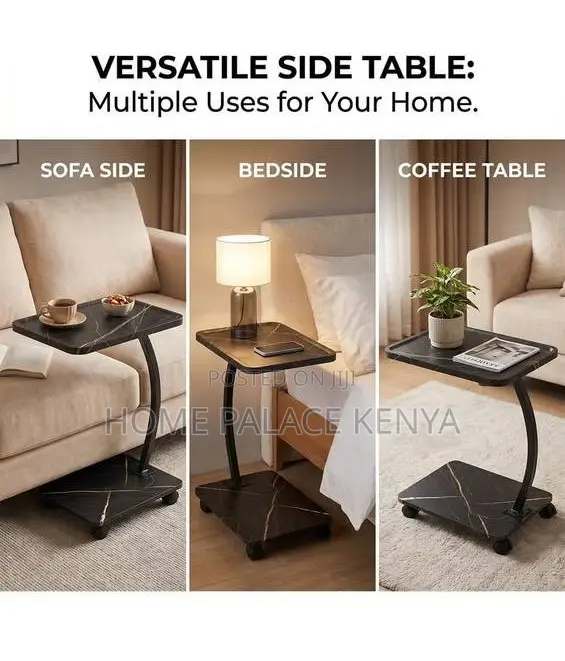 Side Table: Lavish 360 Degrees Mobile Accent Table