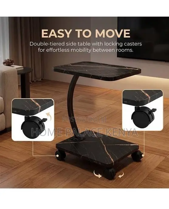 Side Table: Lavish 360 Degrees Mobile Accent Table
