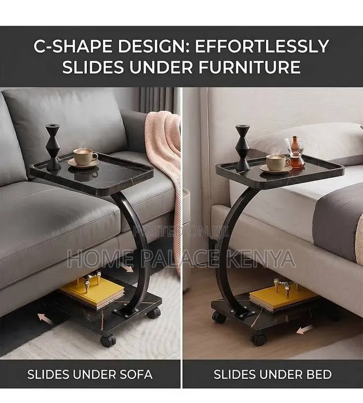 Side Table: Lavish 360 Degrees Mobile Accent Table