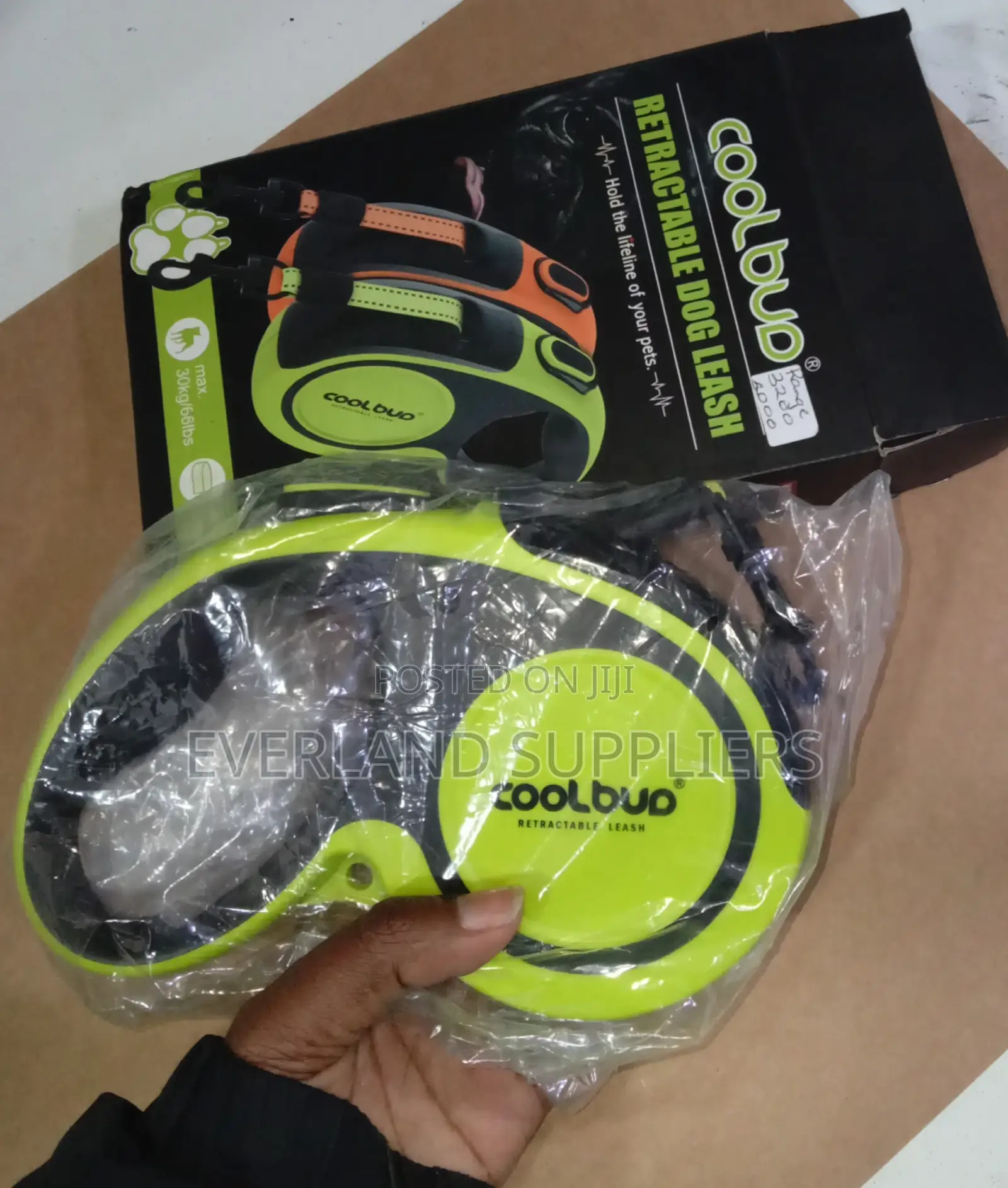 CoolBud Reflective Retractable Leash for Dogs