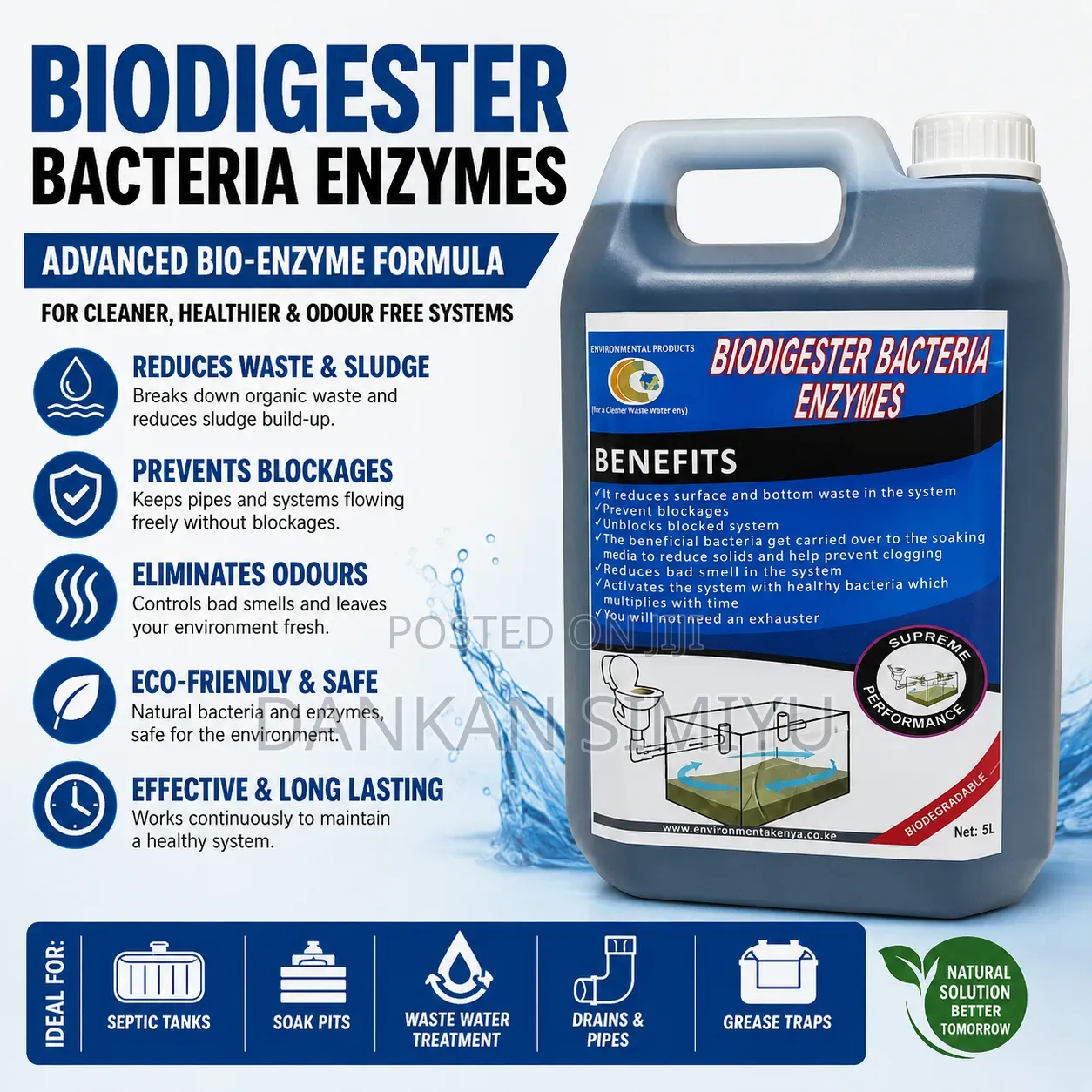 Septic Bio Digester 5 Litres