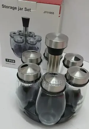 * 7 in 1 Kitchen Rotating Spice Bottle Set