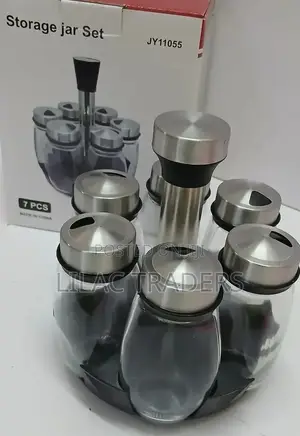 * 7 in 1 Kitchen Rotating Spice Bottle Set