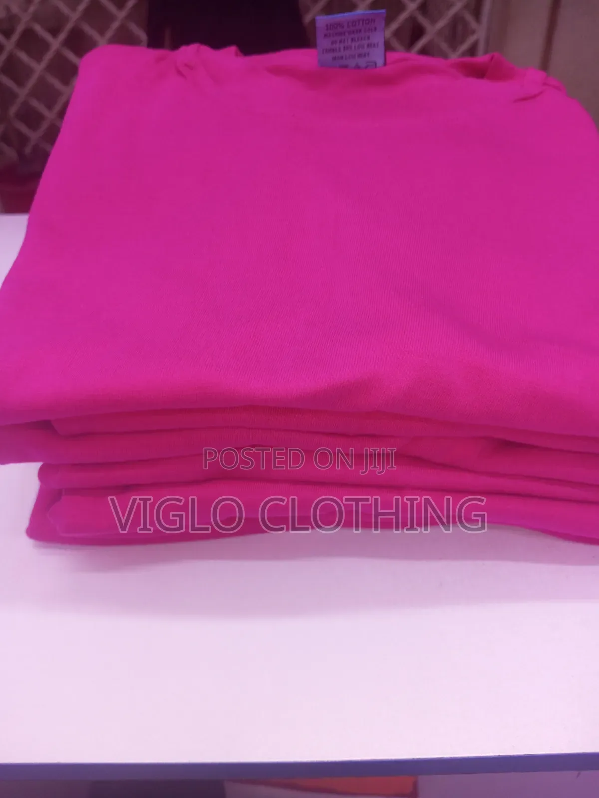 Pink Adults Round Necks Available in Wholesale and Single Orders