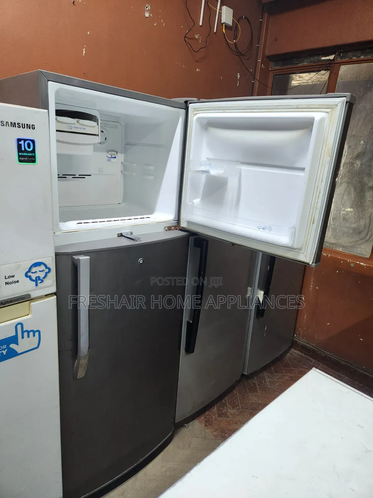Silver Double Fridge