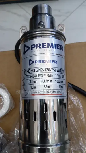 Premier 72v 750watts Deep-Well Submersible Water Pump (120m)
