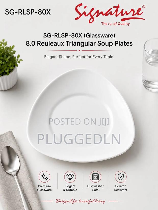 Square Dinner Plates/Shell Soup Plates