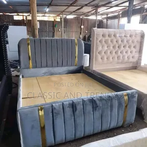 Grey Upholstery 5x6 Bed ( Chester Bed)