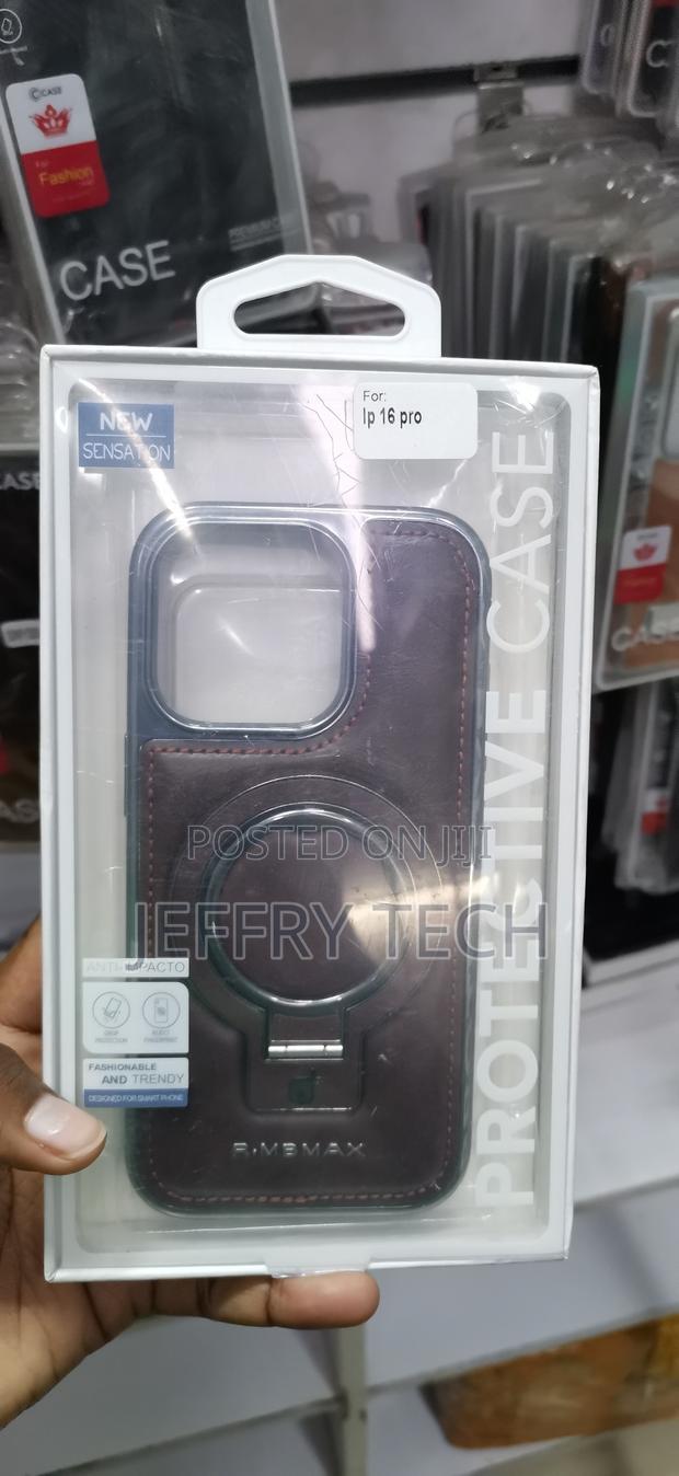 iPhone 16 Pro High-Quality PU Leather Backing ' Fine Stitching Case - main view