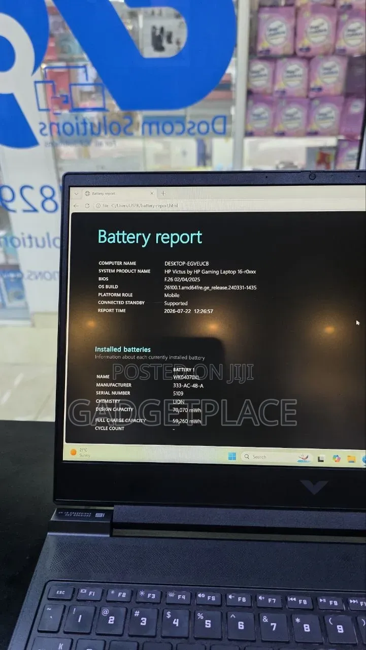 Laptop HP Victus 16 16GB Intel Core i7 SSD 512GB