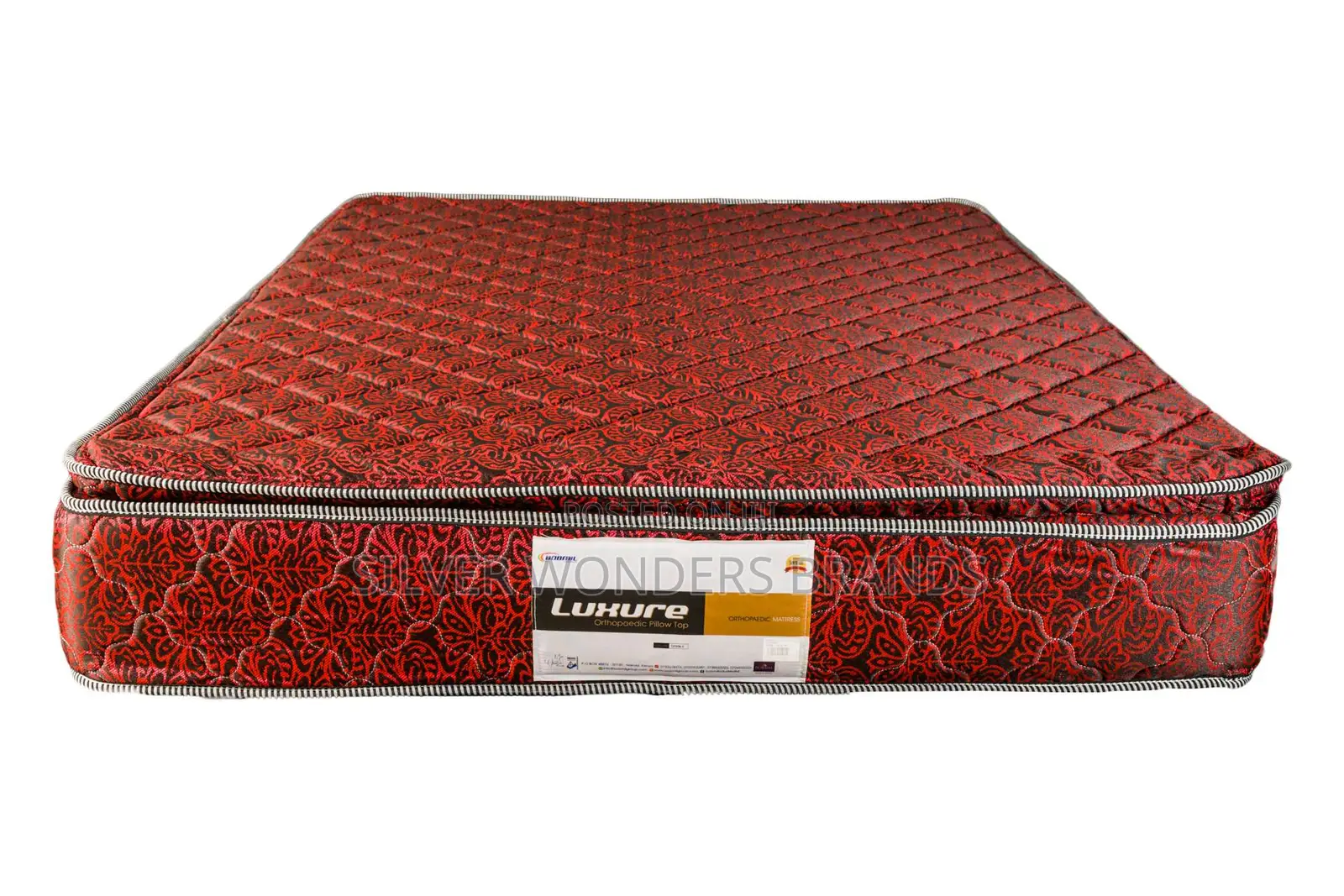 Luxure-Orthopaedic Quilted Pillowtop Bobmil Foam Mattress 5x6x9inch
