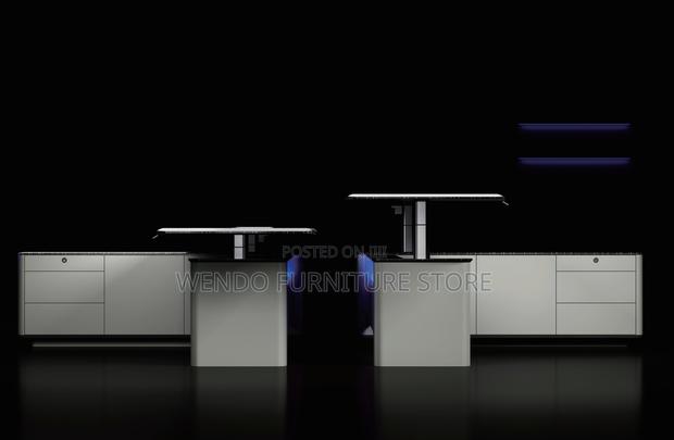 Office Desk; 2.4 Meter Executive Office Desk With White Front - thumbnail 4
