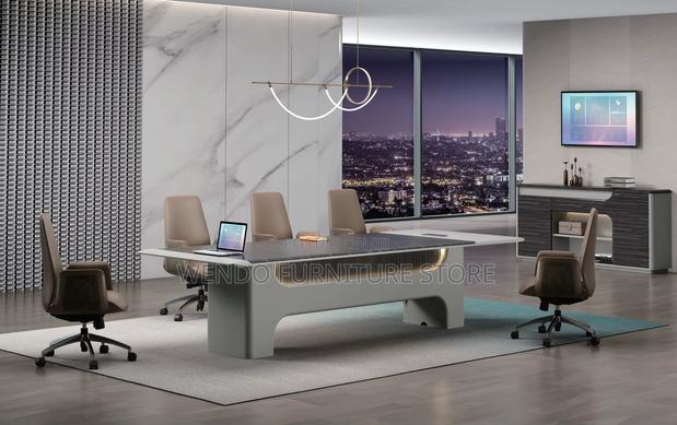 Office Desk; 2.4 Meter Executive Office Desk With White Front - thumbnail 15