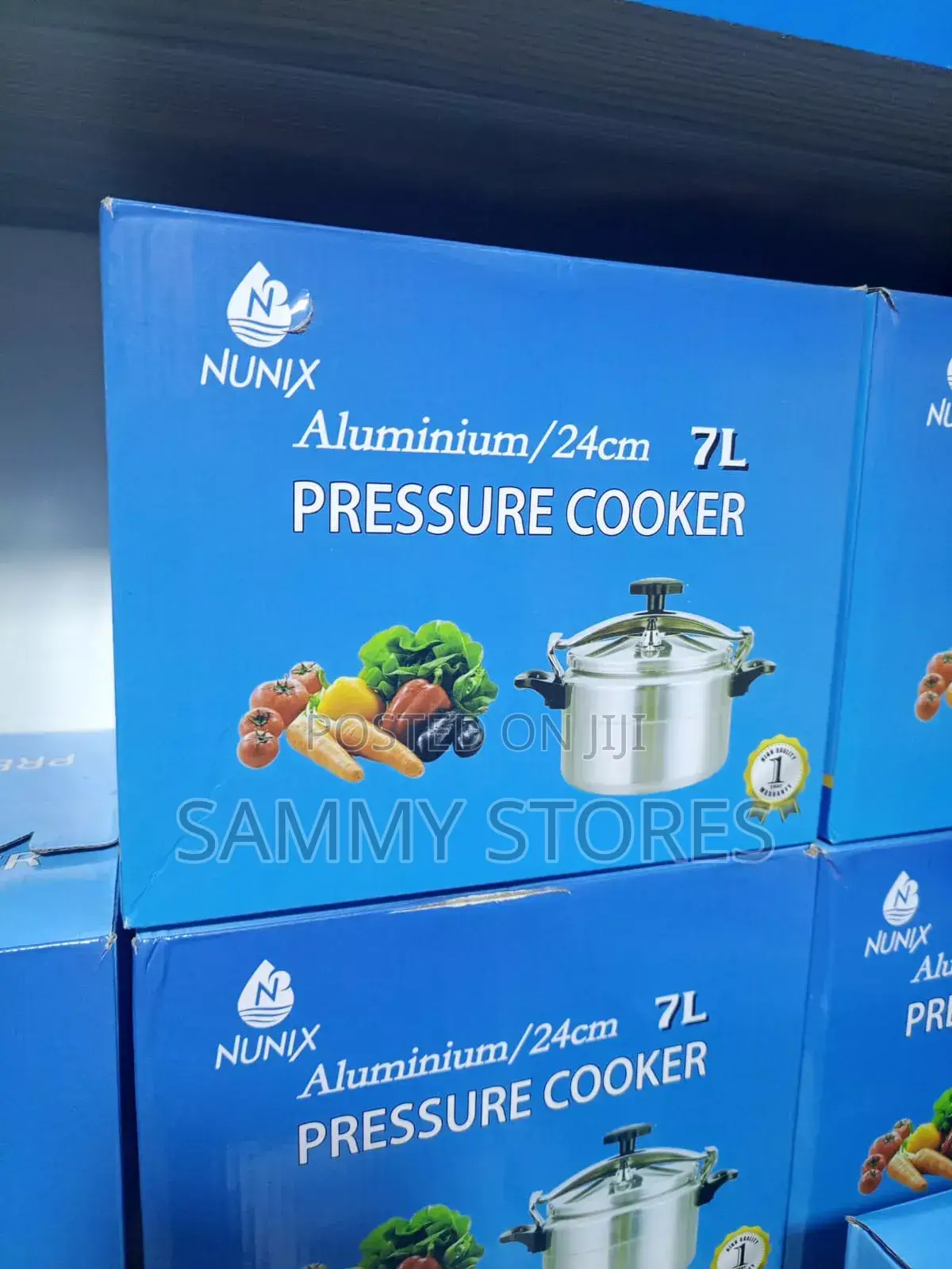 Nunix Premium 7L Pressure Cooker – Fuel Saving Aluminium Pot