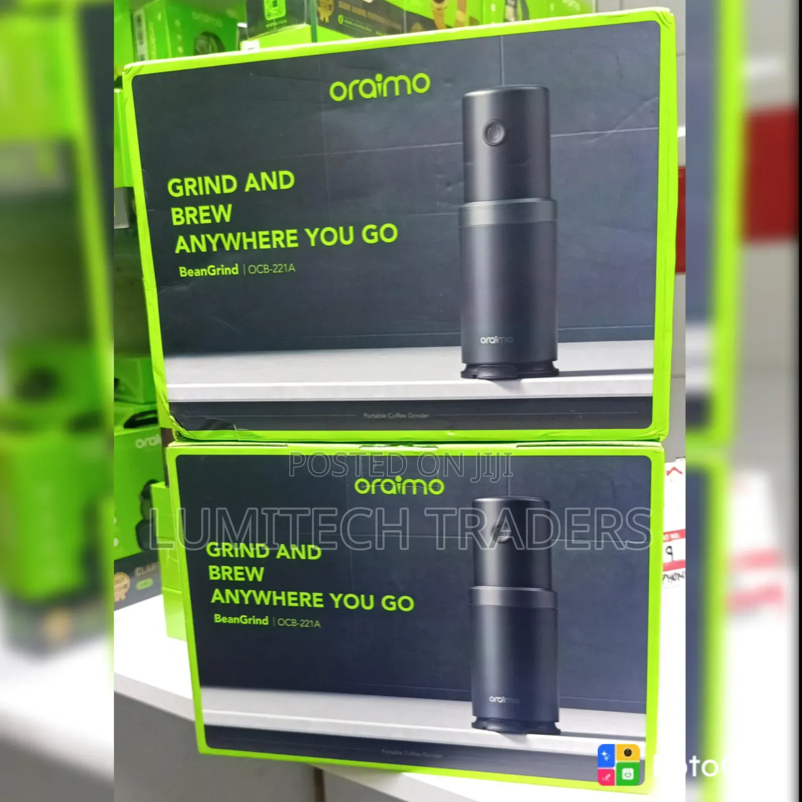 Oraimo BeanGrind 2 in 1 Portable 350ml Coffee Grinder