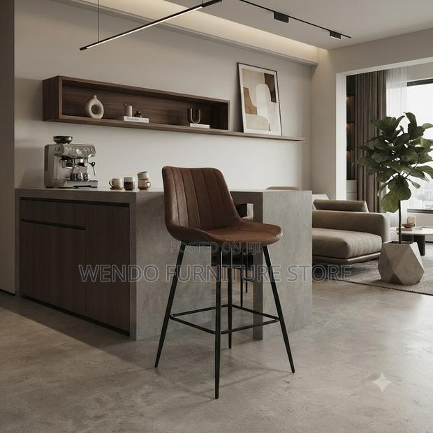 Barstools; Four Legged Home Counter Barstool - thumbnail 3