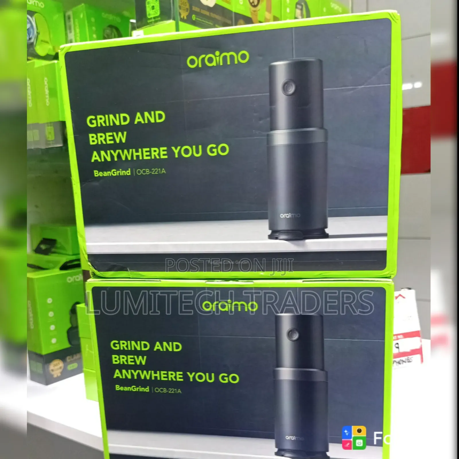 Oraimo BeanGrind OCB- 221A 2 in 1 Portable 350ml Coffee Grinder