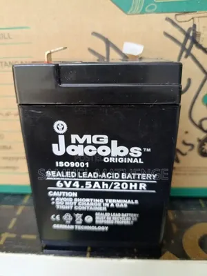 MG Jacobs 6V 4.5Ah VRLA Rechargeable Battery Alarm Systems, Solar Toys
