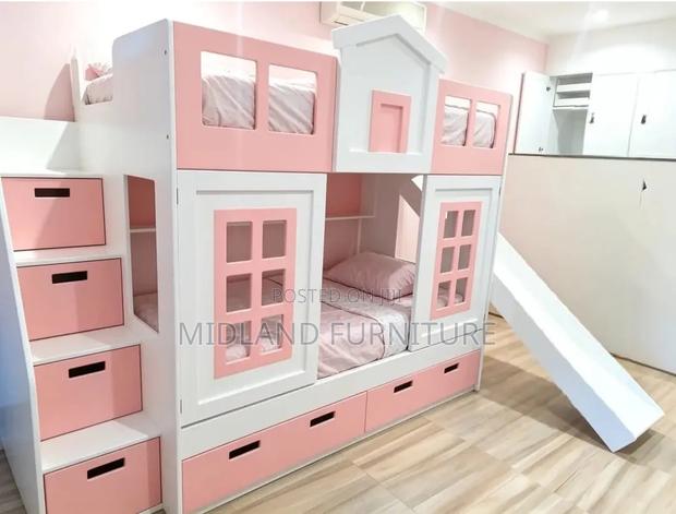 Children Bunk Bed Bed With Slide Available on Order