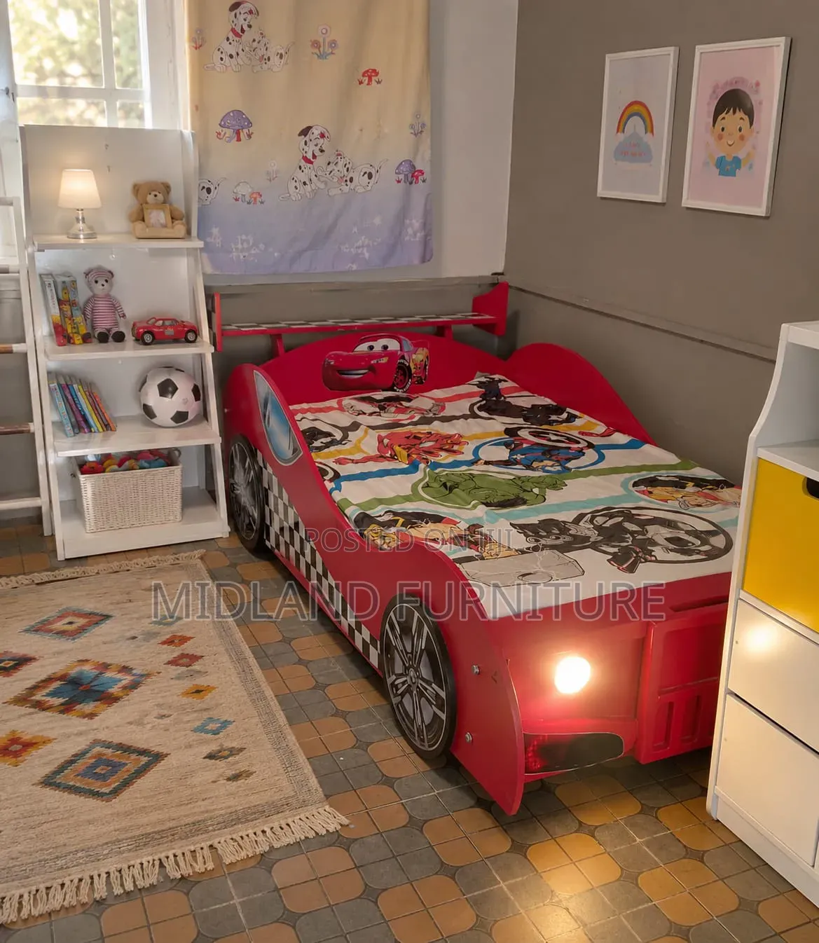 Race Car Themed Bed for Kids Available Pay on Delivery