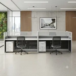 Office Workstation; Six Users Way Partitioned Office Space Workstation