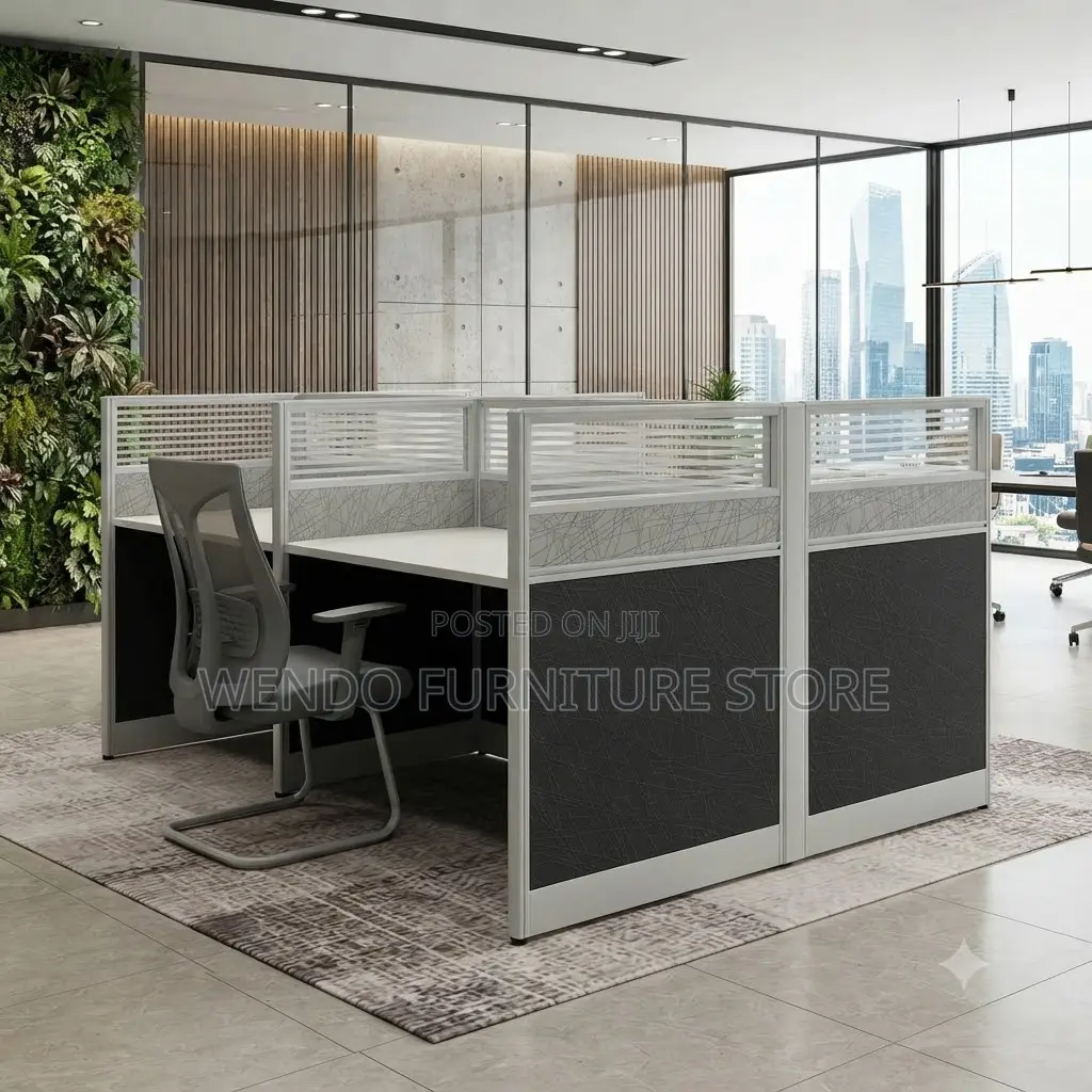 Office Workstation; Six Users Way Partitioned Office Space Workstation