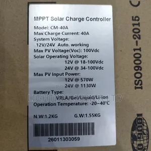 40A MPPT Solar Fast Charger Controller
