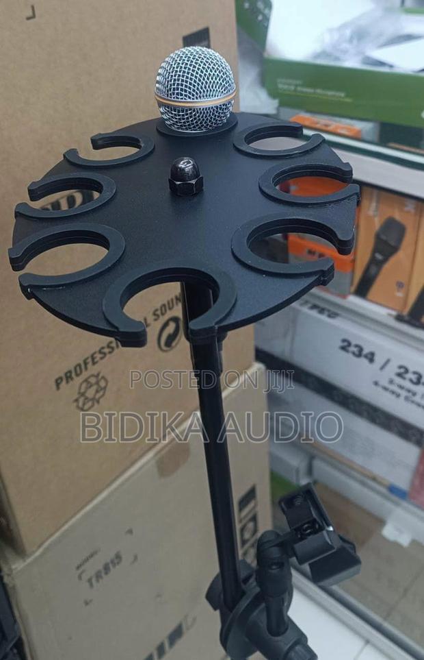 8-in-1 Multi-Microphone Stand Holder Tray