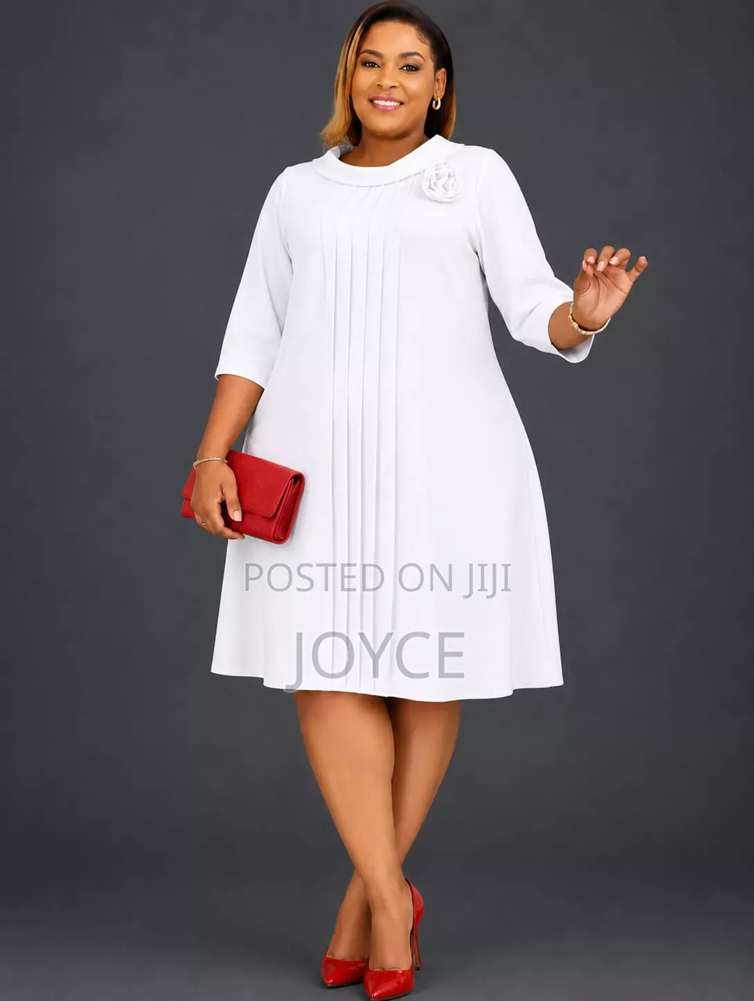 Shift Dress With a Falling Neck