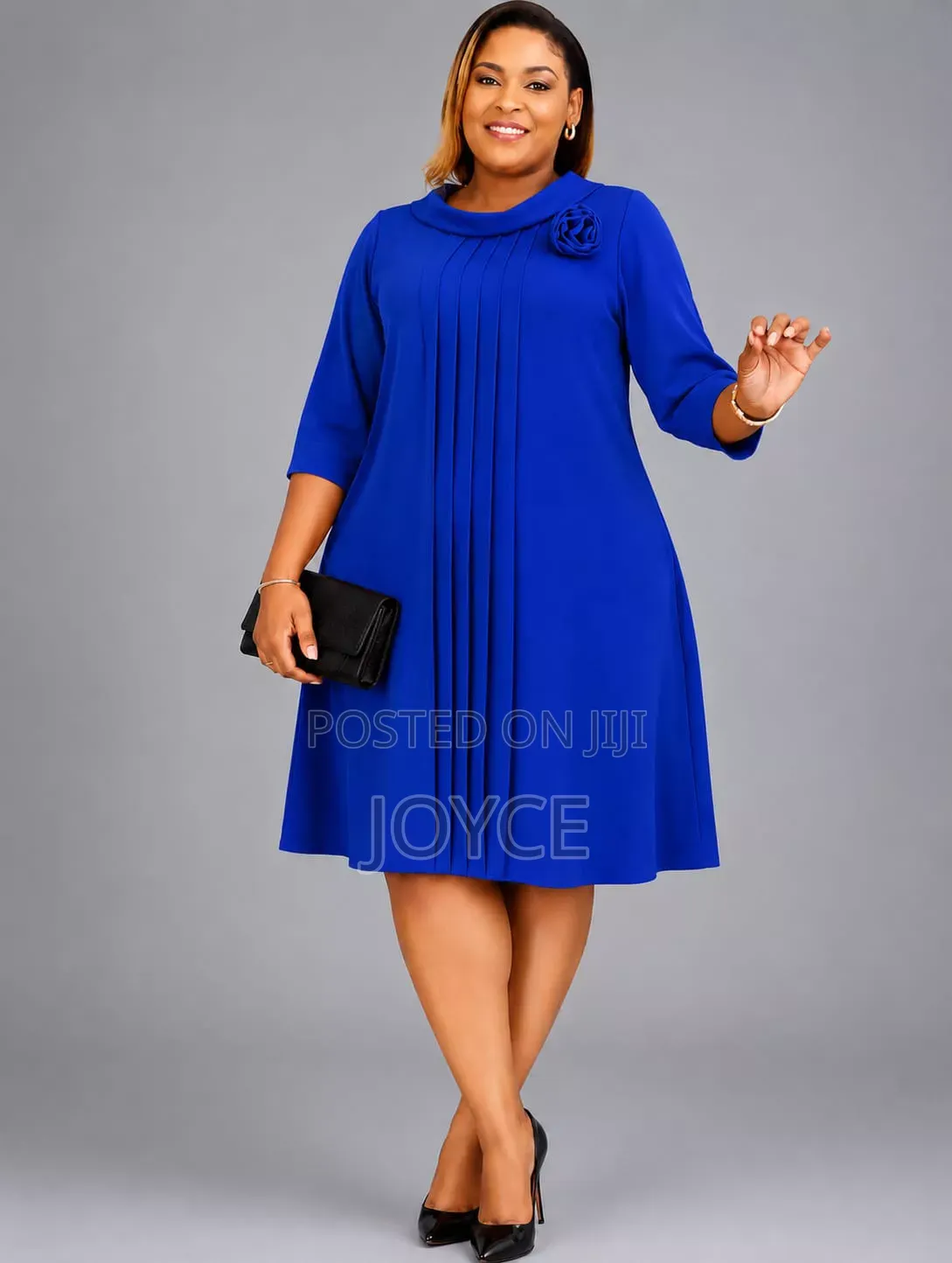 Shift Dress With a Falling Neck