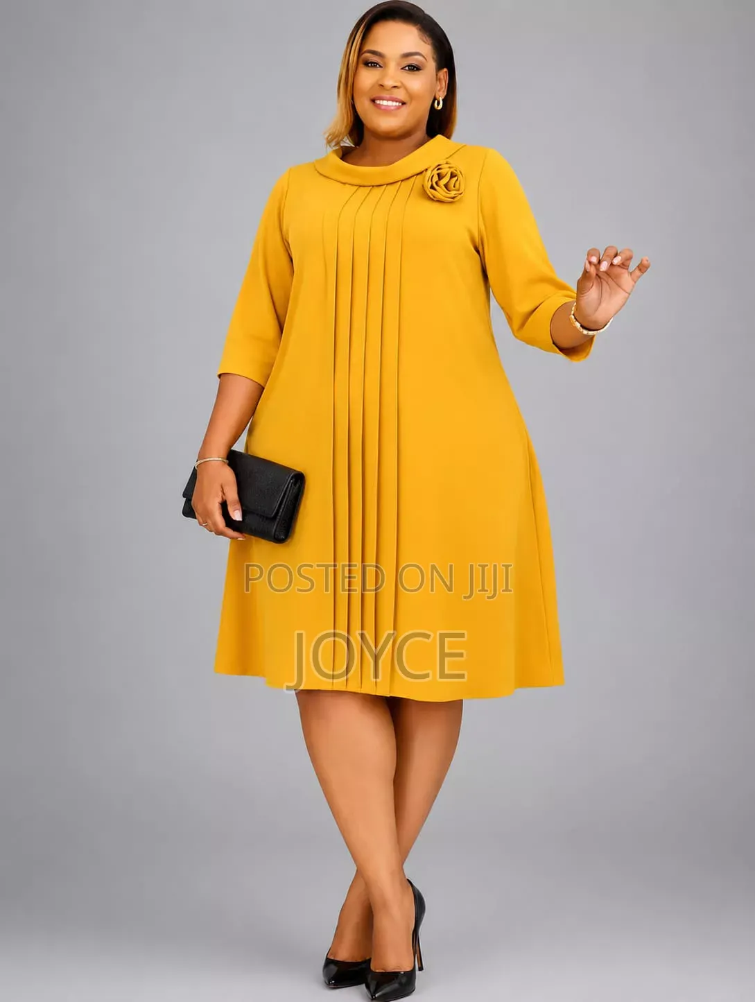 Shift Dress With a Falling Neck