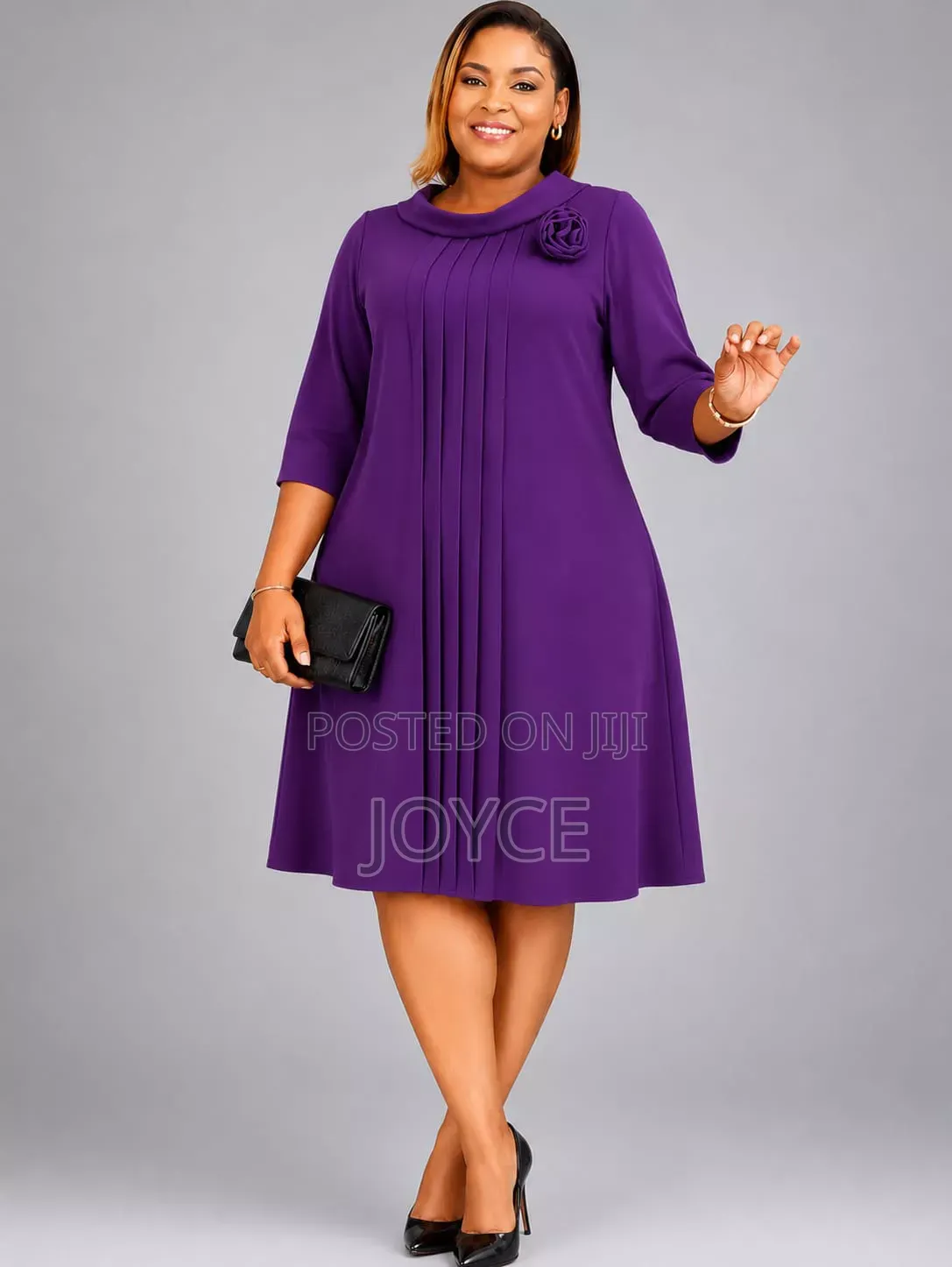 Shift Dress With a Falling Neck