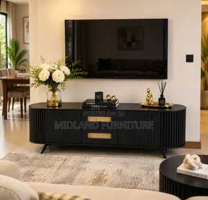 Black TV Stand Designs Kenya. Pay on Delivery