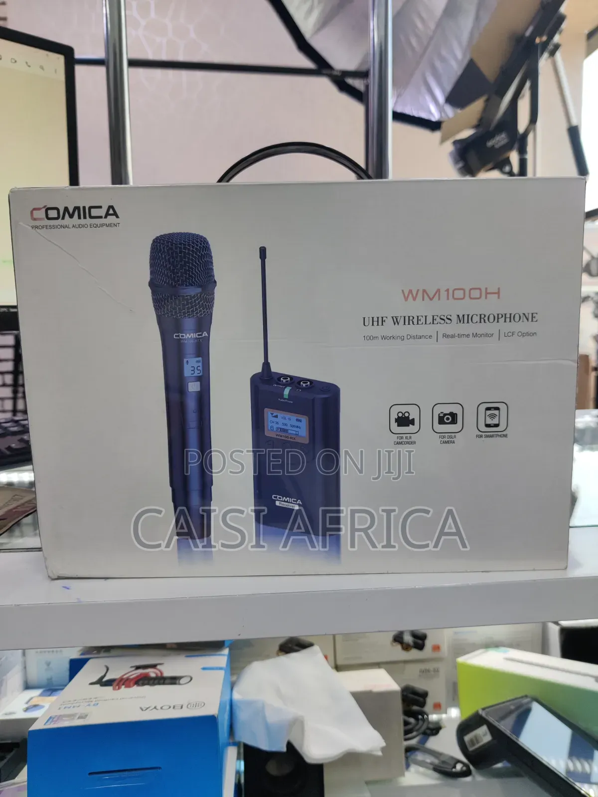 Comica Audio CVM-WM100H Camera-Mount Wireless Handheld Microphone.