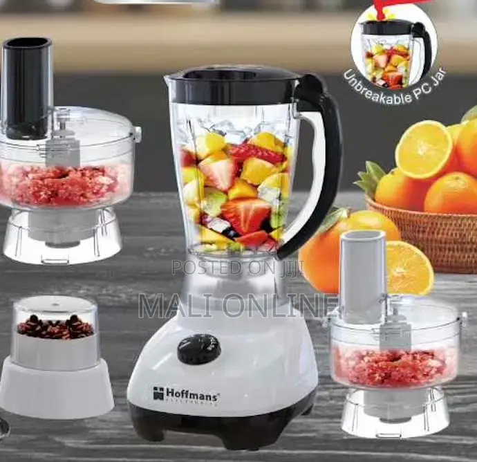 Hoffmans Blender 5 in 1 600W Mixer Grinder Chopper 1.8L UnbreakableJar