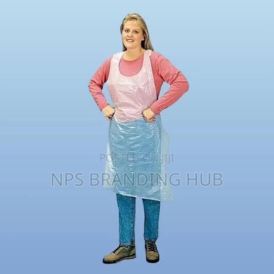 Disposable Plastic Aprons Clear - main view