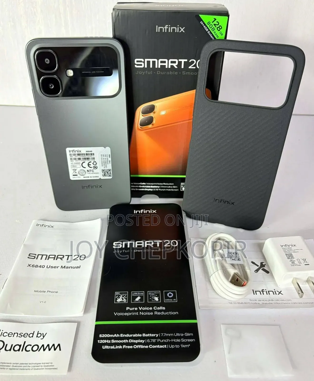 New Infinix Smart 20 128 GB Black