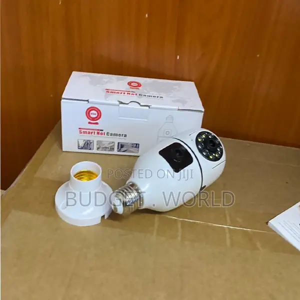 V380 Pro Indoor WiFi Bulb Camera – Dual Cameras for Complete Coverage