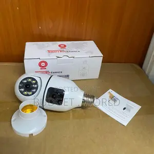 V380 Pro 360° Wireless Bulb Camera – Dual Lens Smart Home CCTV